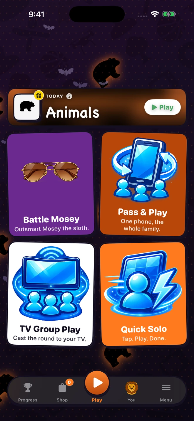 Halloween home screen on iPhone