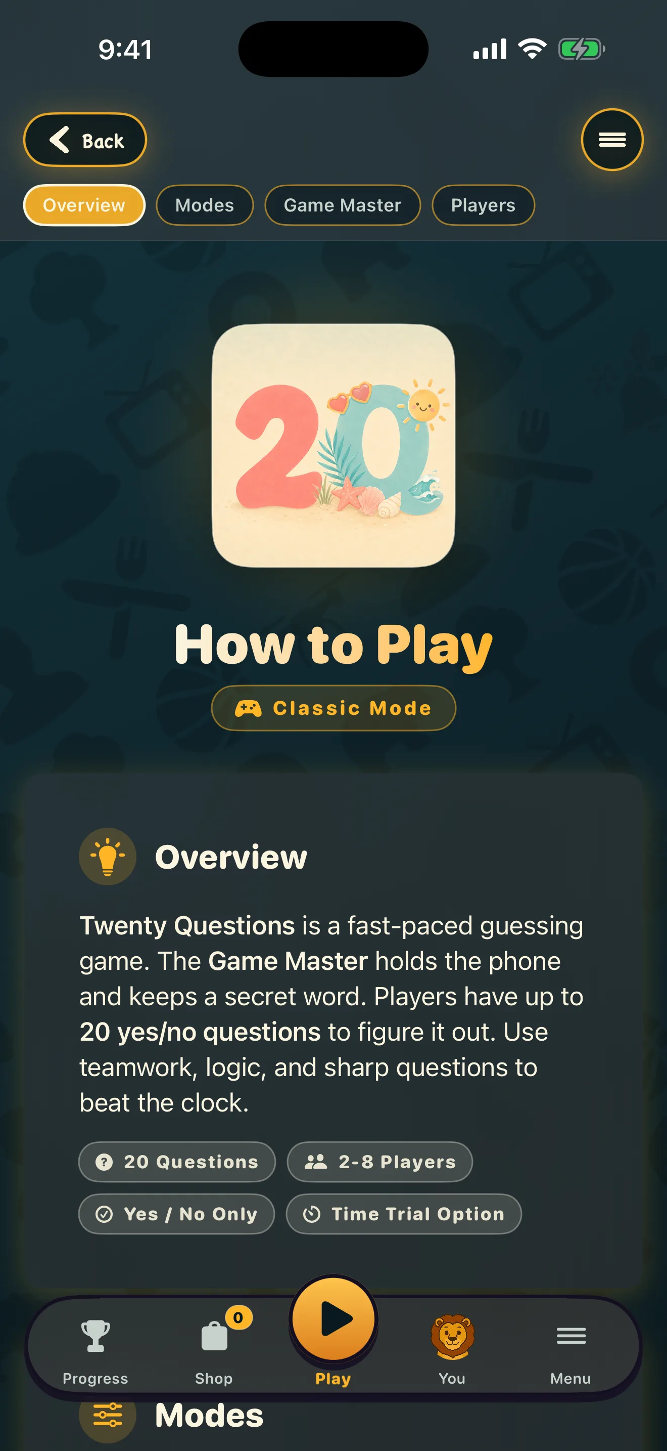 How to Play: overview, modes, Game Master, and players