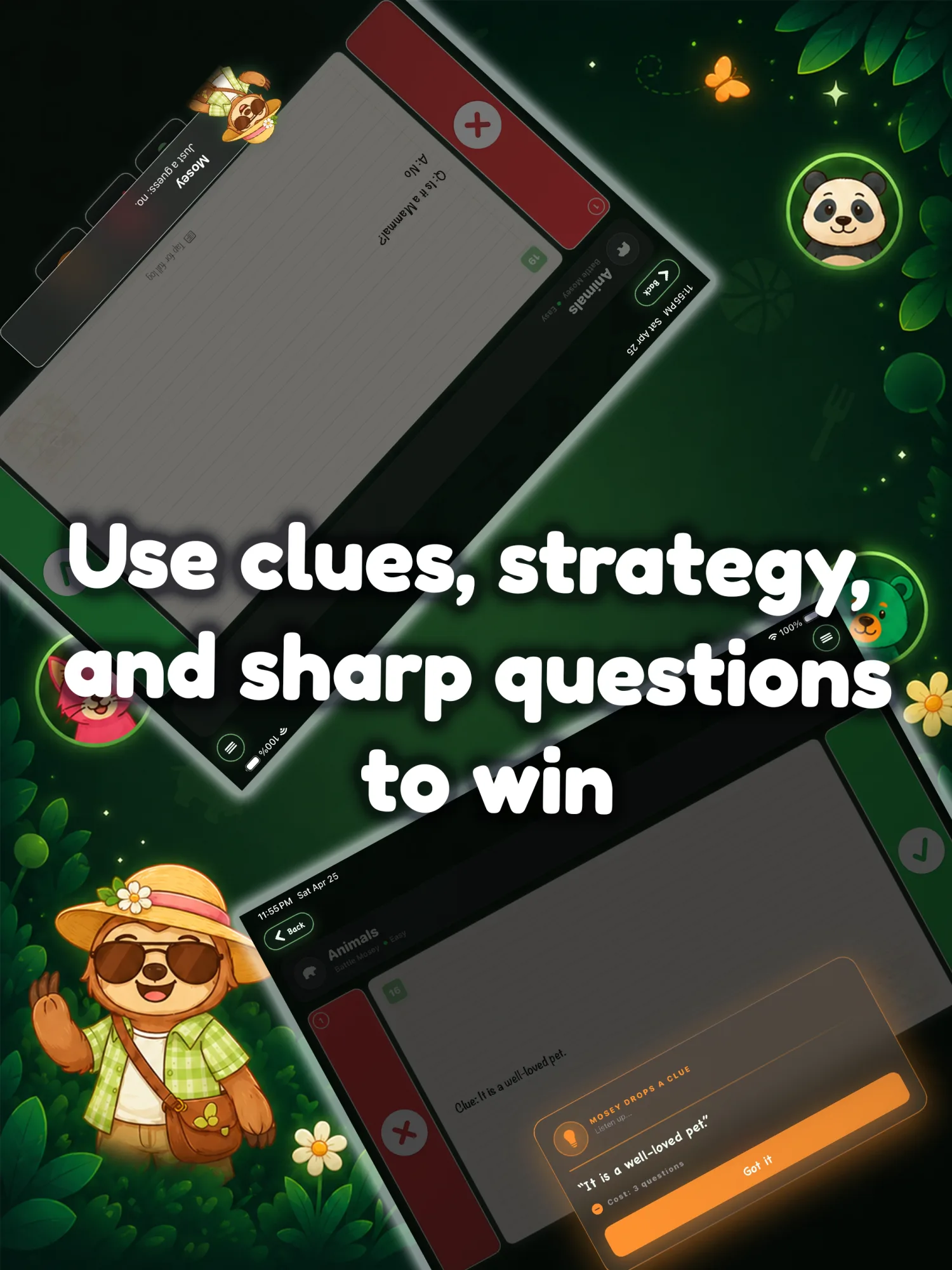 2Q on iPad: ask yes-or-no questions and uncover the secret