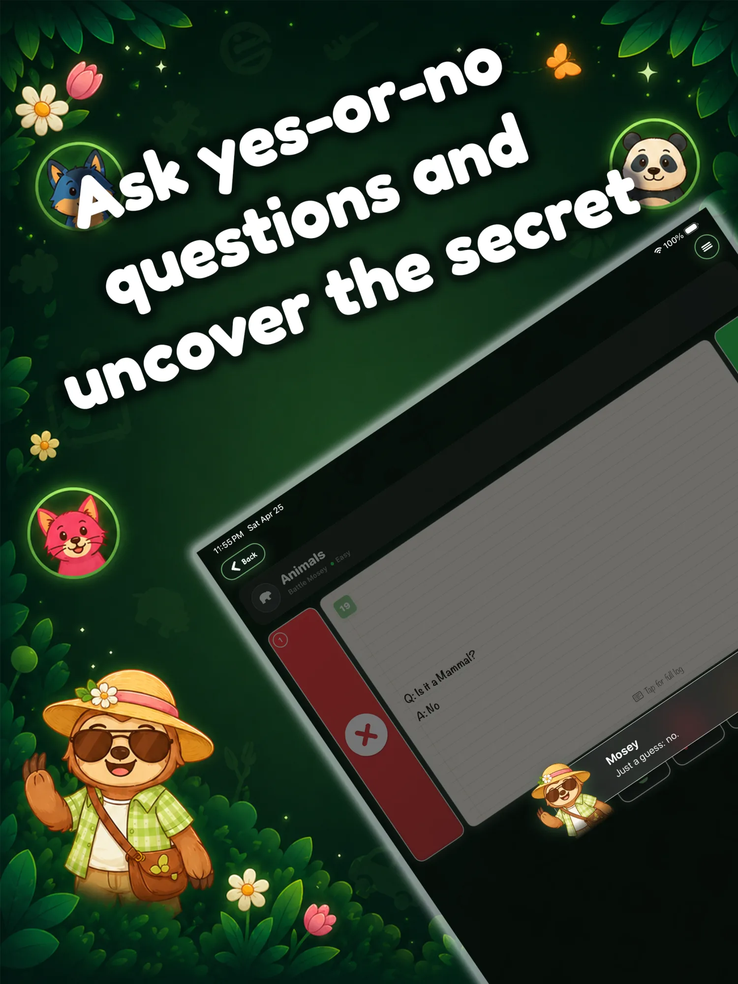 2Q on iPad: clues, strategy, and sharp questions