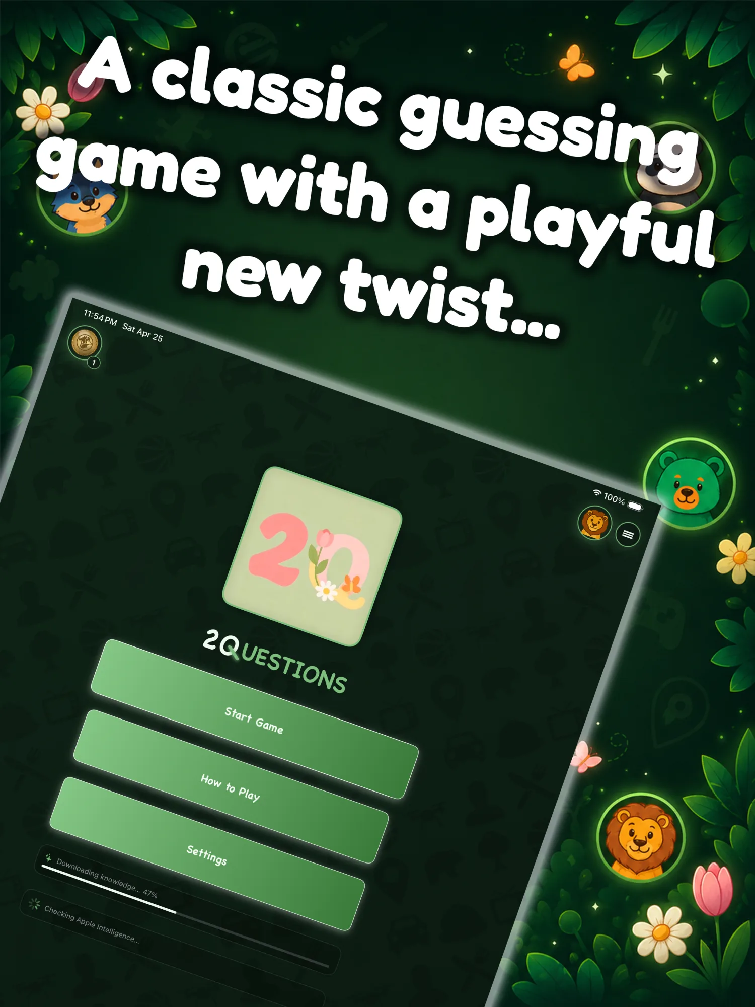 2Q on iPad: family game night and big-screen play