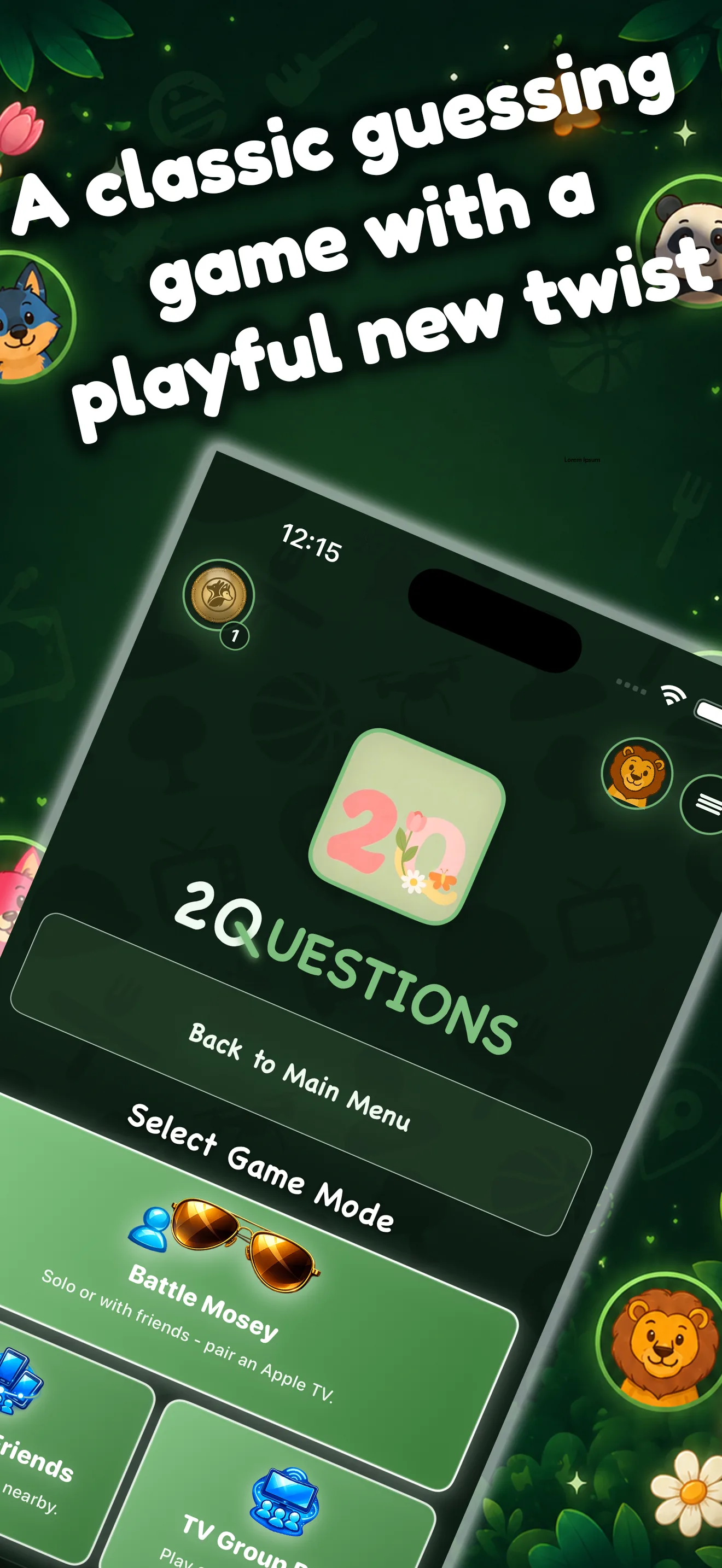 A classic guessing game with a playful new twist
