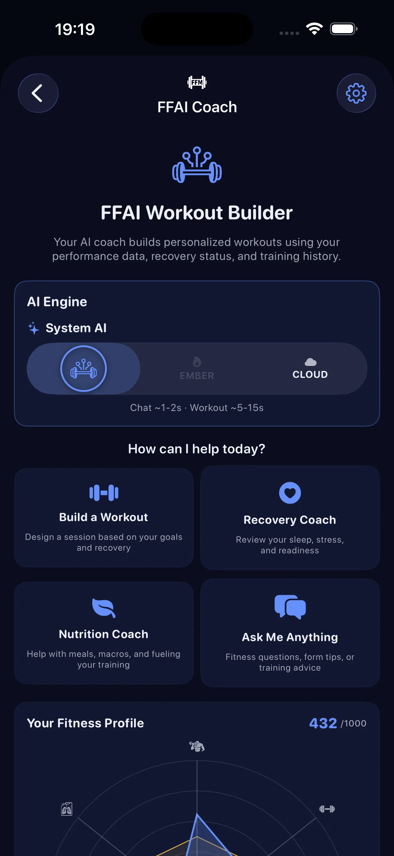 FFAI Coach and AI Workout Builder