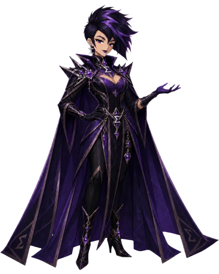 Sigma, the Summoner, robed and bearing the sigma sign