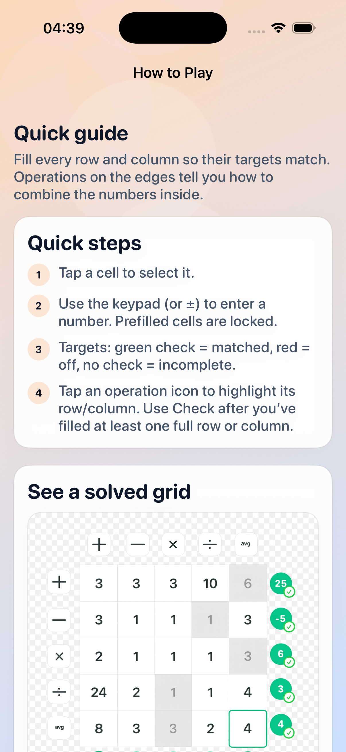 SumSquare how to play preview