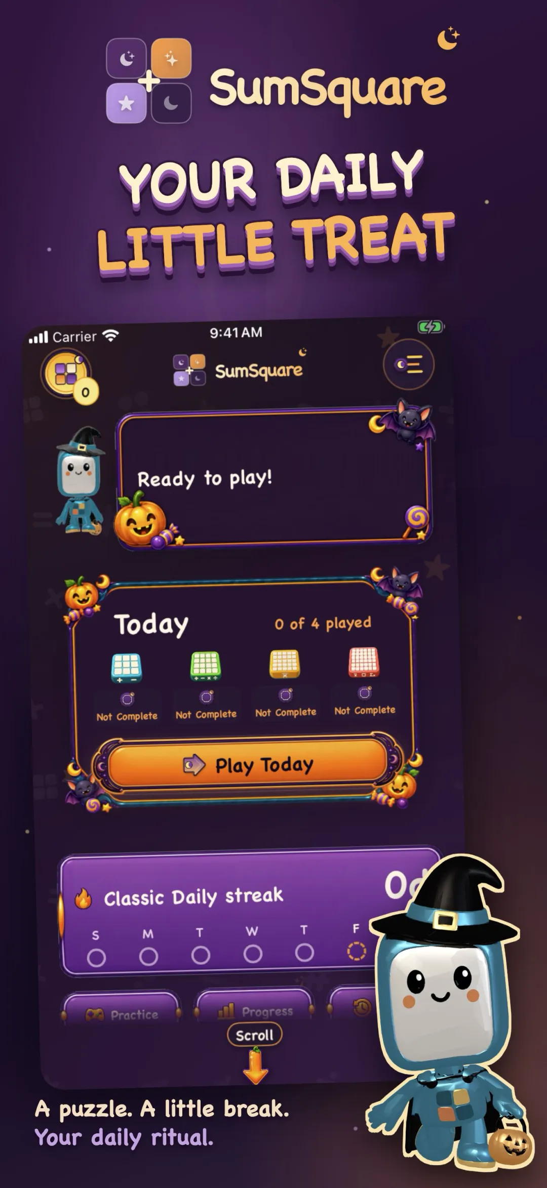 The daily reminder, opted in at an hour the player chooses