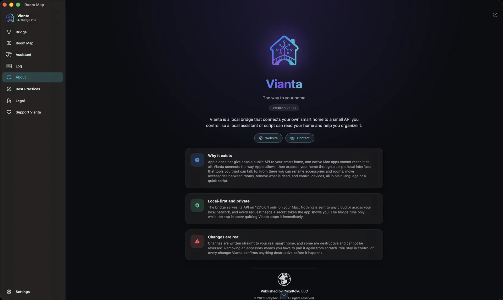 Vianta on macOS: a private local bridge from your Apple Home to AI